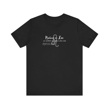 Awesome Unisex Leo Tshirt | Horoscope Profession Tee Black