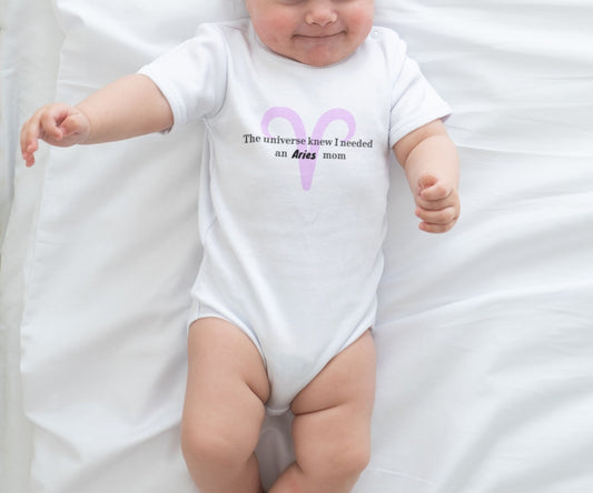 Baby Onesie for Aries Moms | Customized for all Genders | Horoscope bodysuit