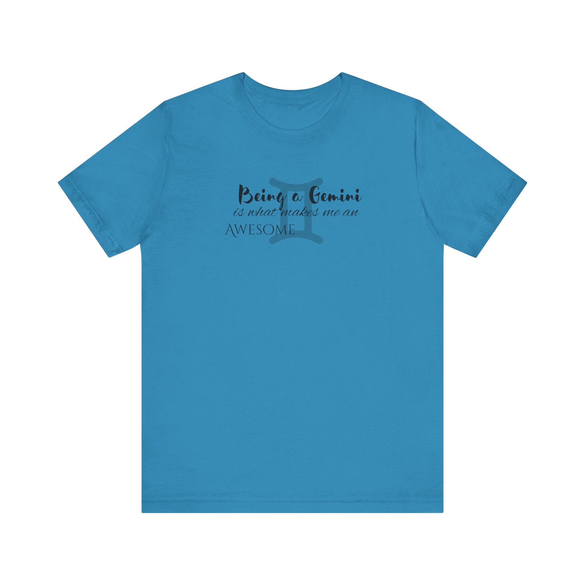 Awesome Unisex Gemini Tshirt | Horoscope Profession Tee Aqua