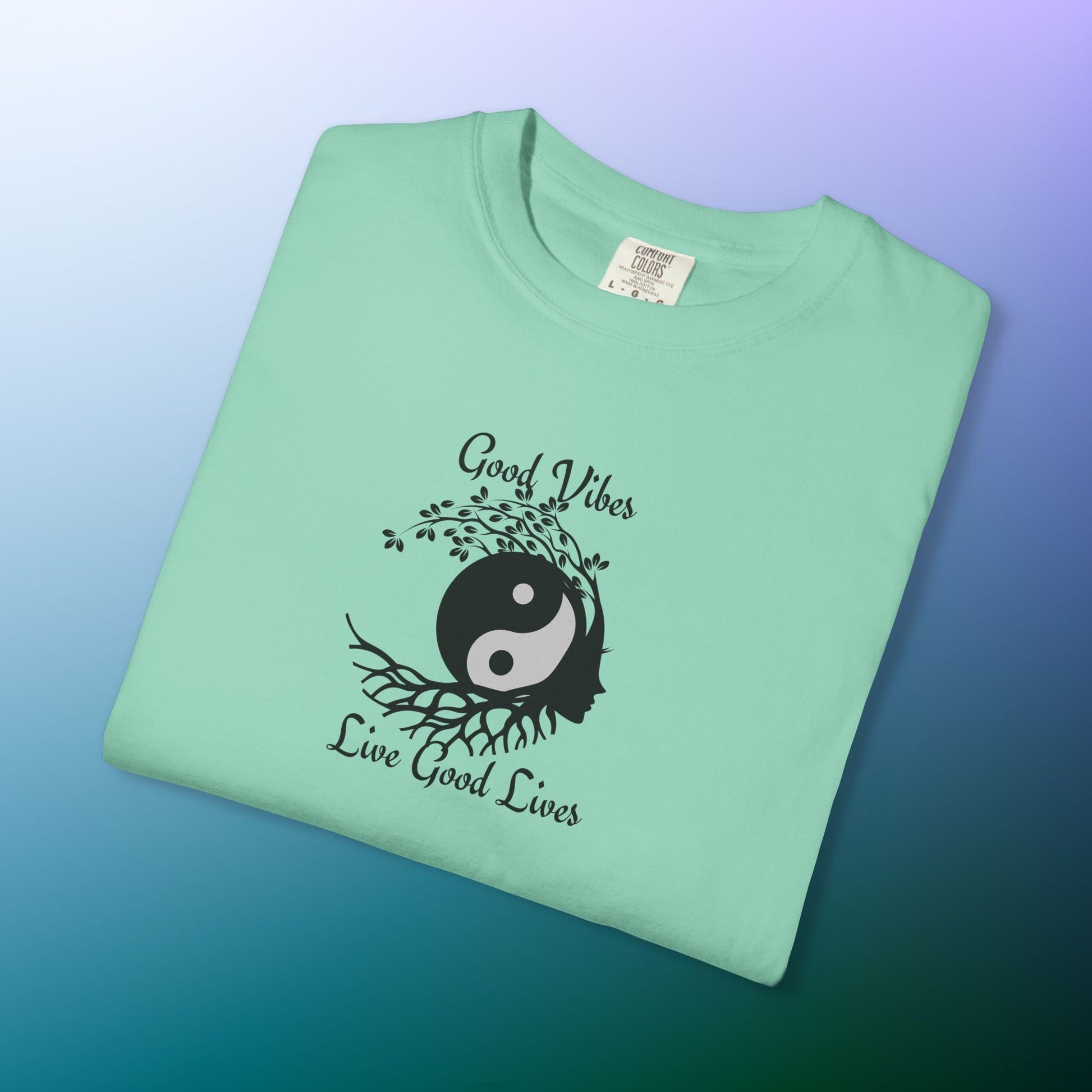 Good Vibes Live Good Lives T-Shirt – Yin Yang Tree of Life Tee