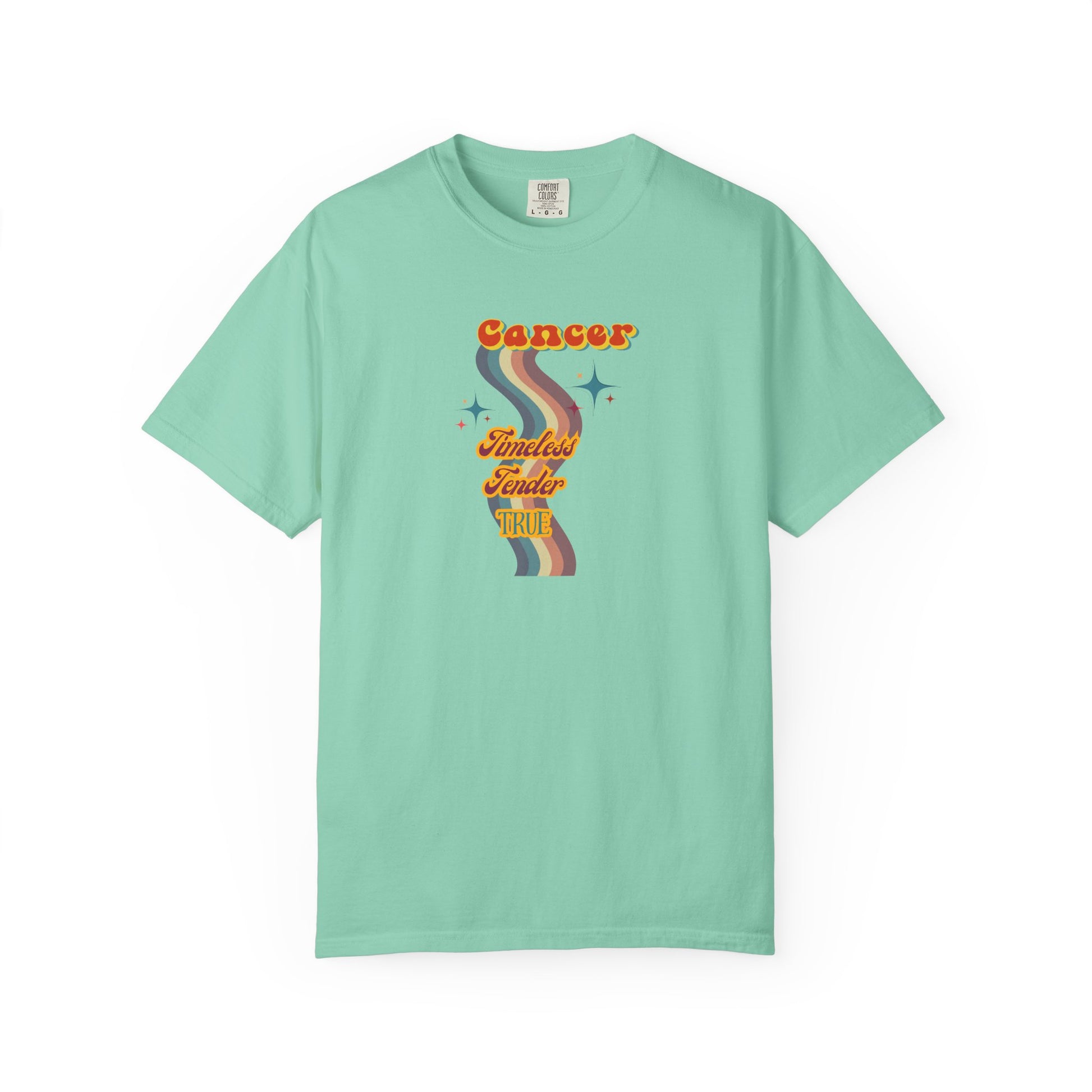 Cancer Zodiac Retro T-Shirt – Timeless • Tender • True Island Reef