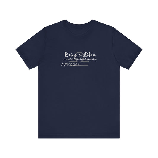 Awesome Unisex Libra Tshirt | Horoscope Profession Tee Navy