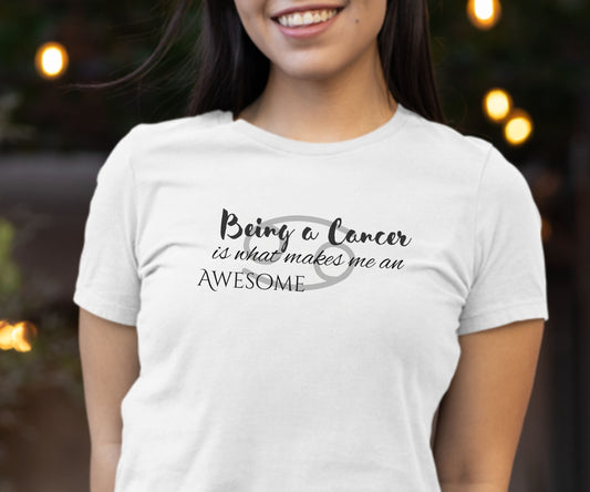 Awesome Unisex Cancer Tshirt | Horoscope Profession Tee