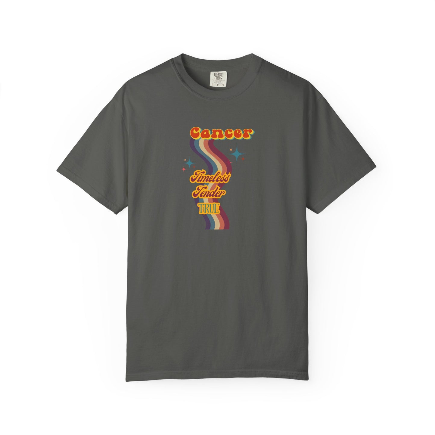 Cancer Zodiac Retro T-Shirt – Timeless • Tender • True Pepper