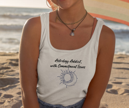 Astrology Addict Tank Top – Funny Zodiac Shirt for Spiritual Babes