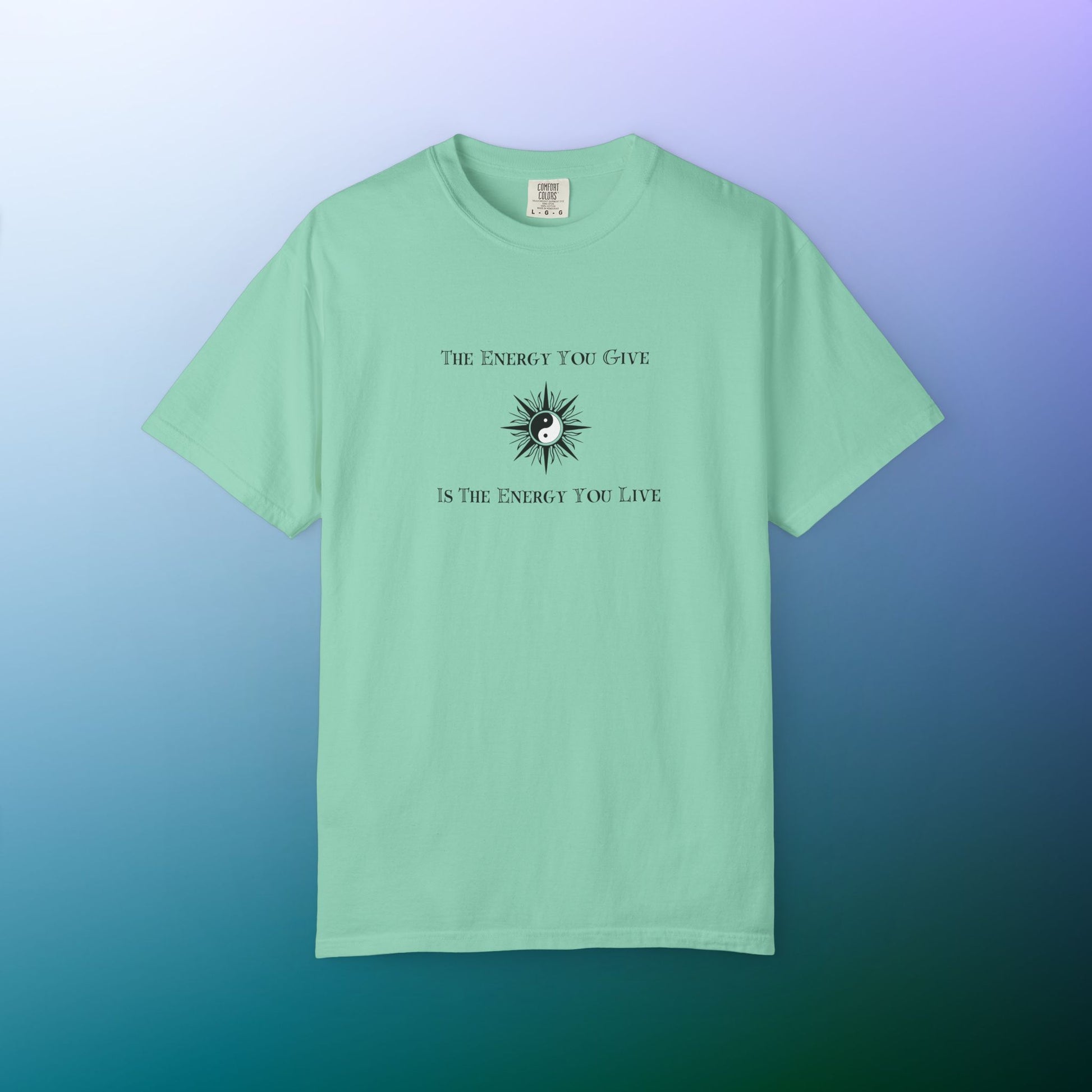 The Energy You Give Is The Energy You Live – Spiritual Yin Yang T-Shirt Island Reef