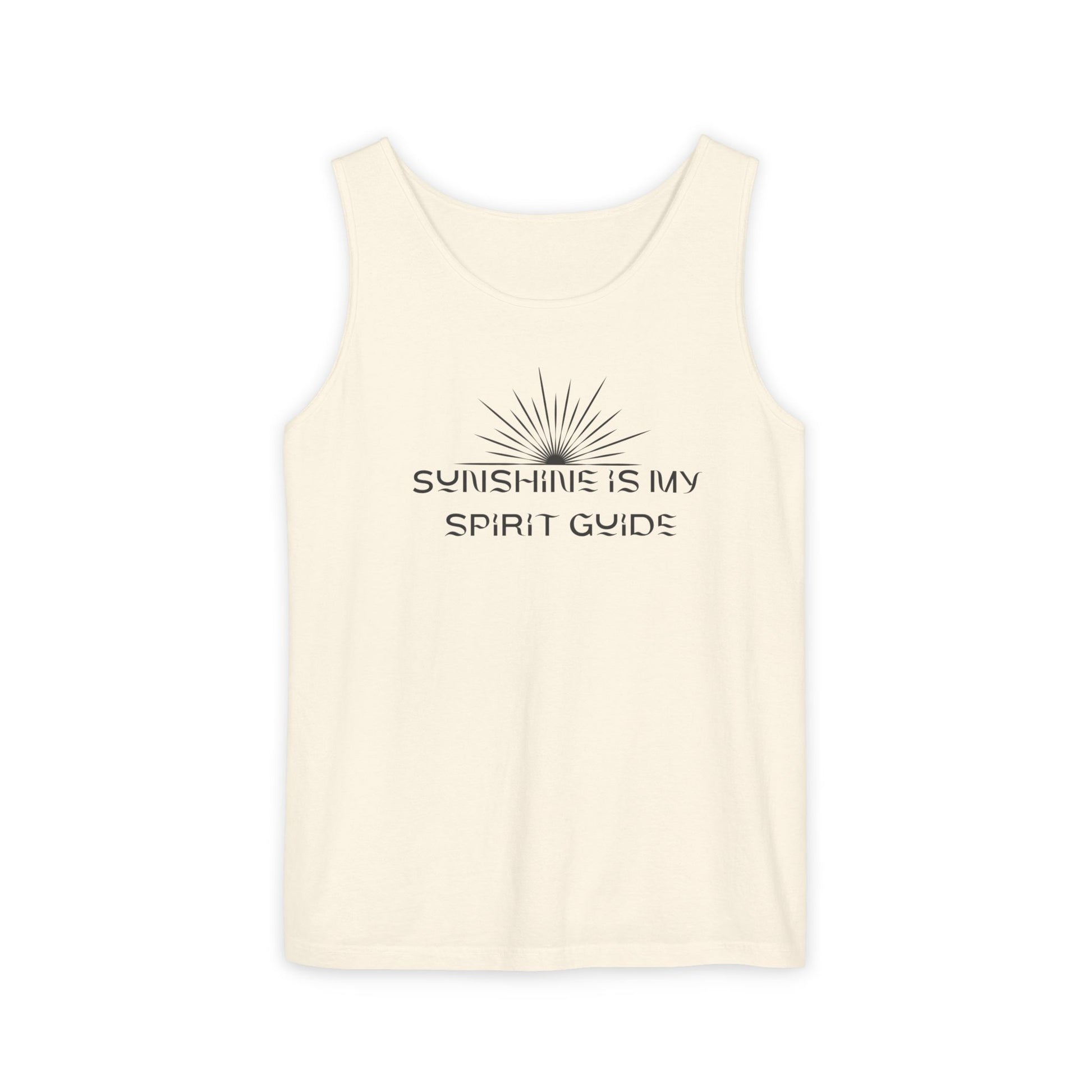 Sunshine Is My Spirit Guide Tank Top – Spiritual Unisex Summer Shirt Ivory