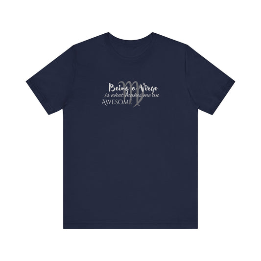 Awesome Unisex Virgo Tshirt | Horoscope Profession Tee Navy