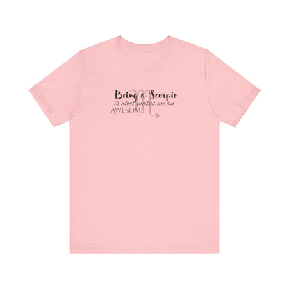 Awesome Unisex Scorpio Tshirt | Horoscope Profession Tee Pink