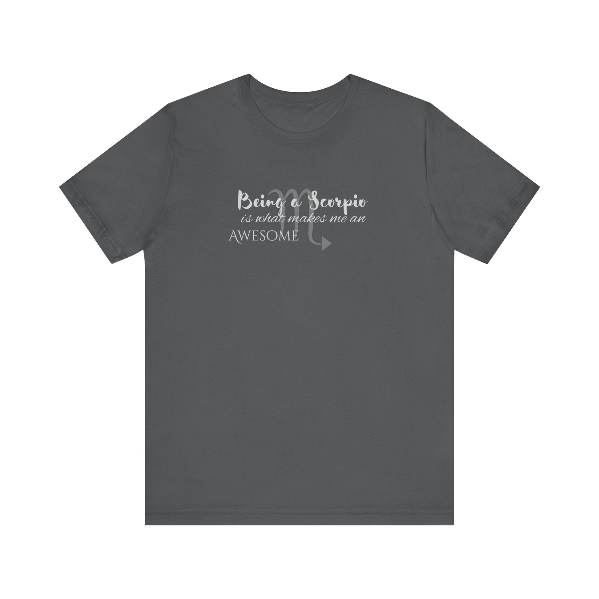 Awesome Unisex Scorpio Tshirt | Horoscope Profession Tee Asphalt