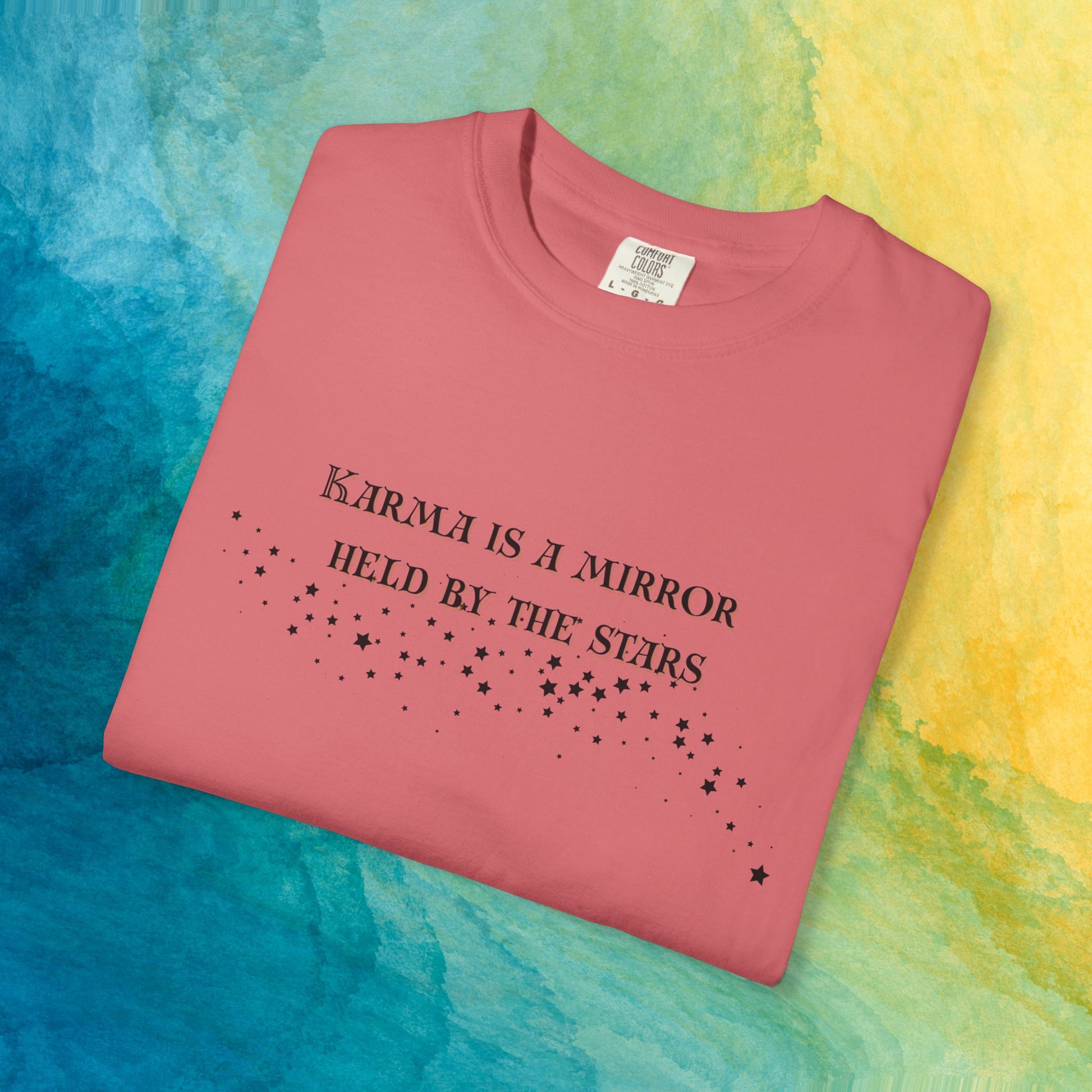 Karma Is a Mirror Held by the Stars – Spiritual Astrology T-Shirt