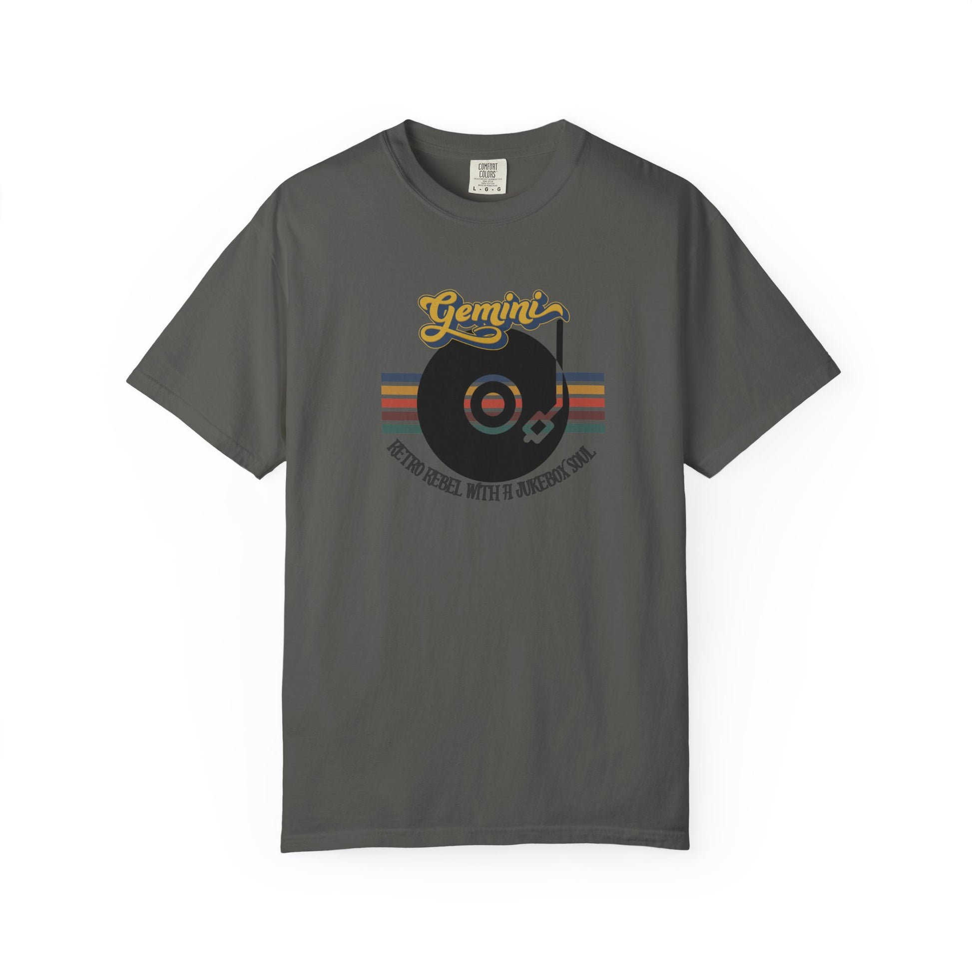 Gemini Retro T-shirt | Vinyl Record| Jukebox Rebel Pepper