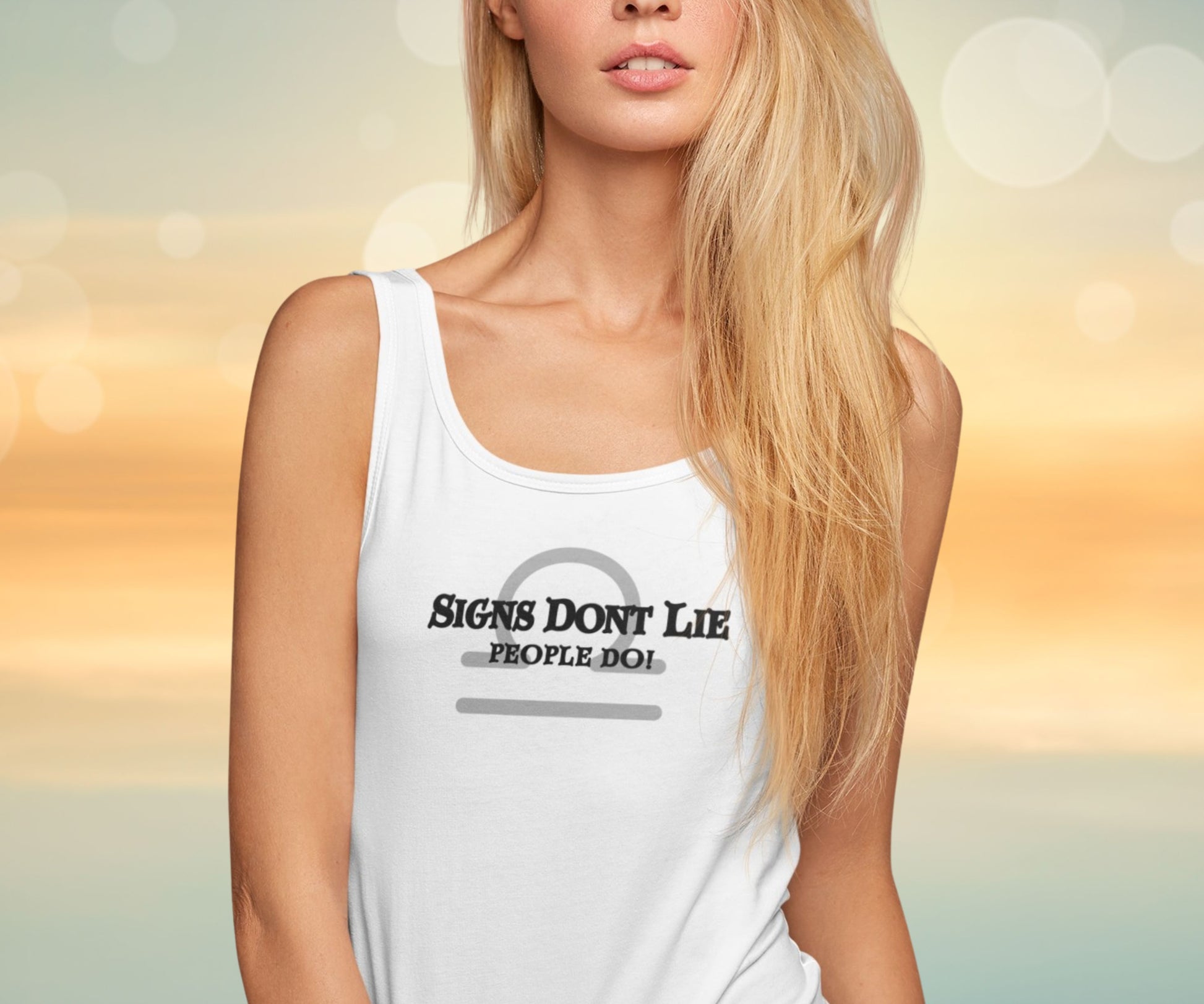 Signs Don't Lie, People Do! Zodiac Tank Top