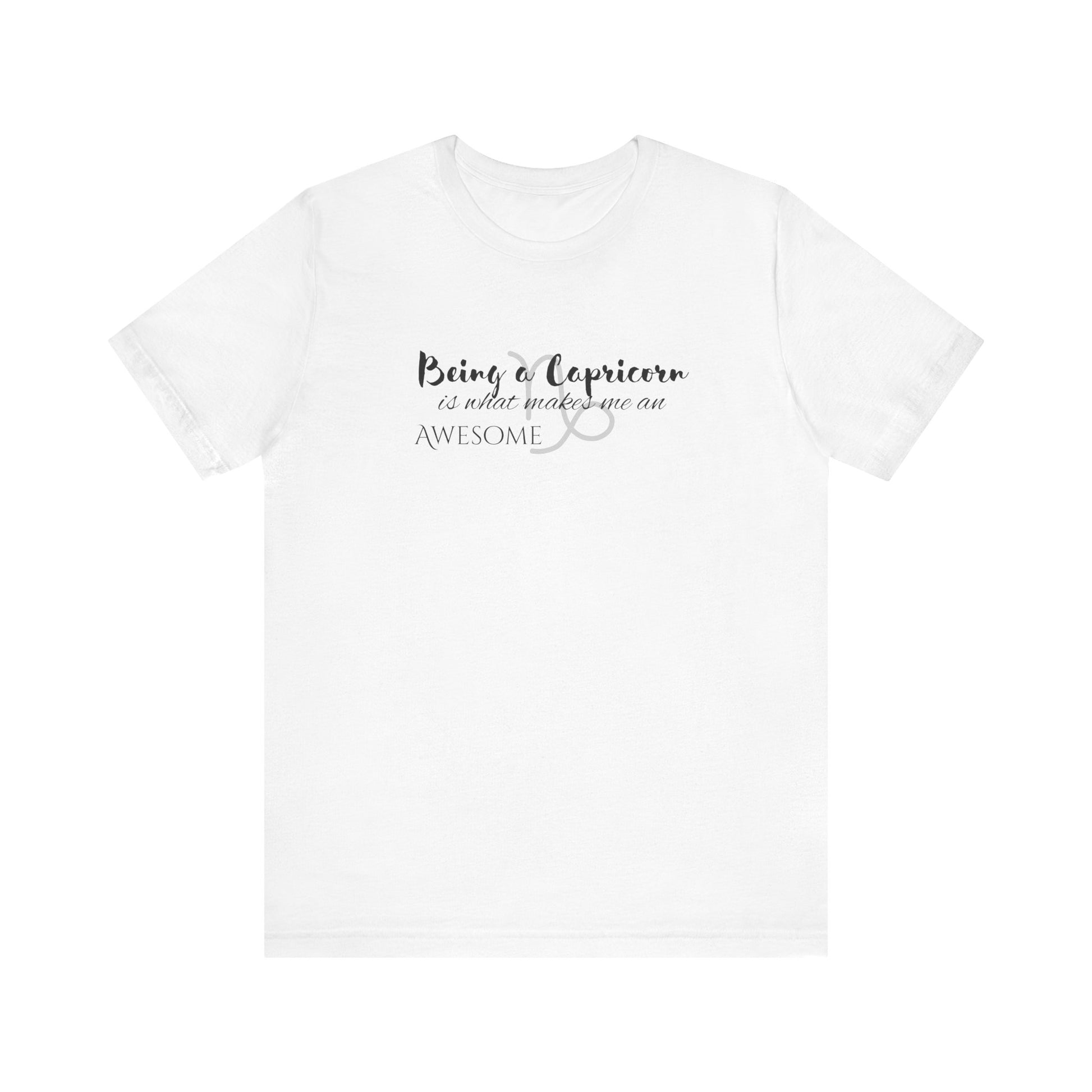 Awesome Unisex Capricorn Tshirt | Horoscope Profession Tee White