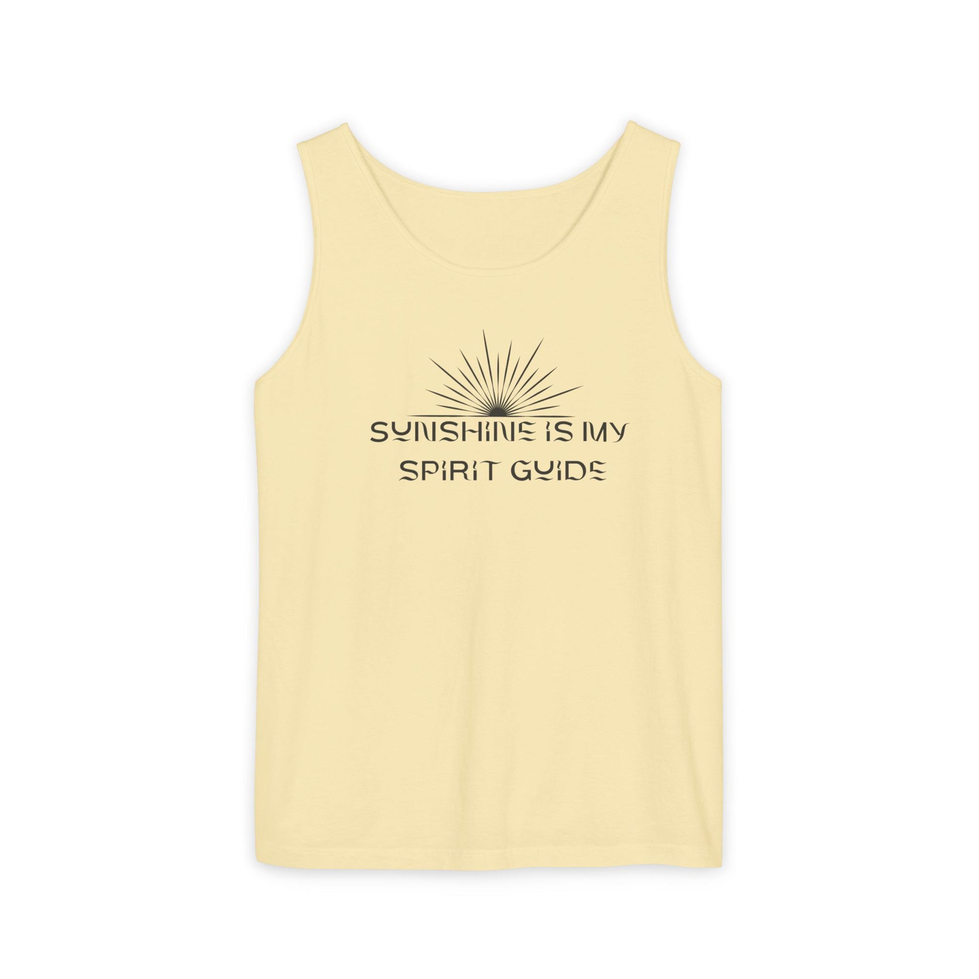 Sunshine Is My Spirit Guide Tank Top – Spiritual Unisex Summer Shirt Butter