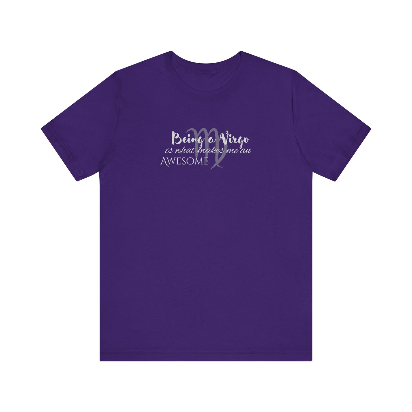 Awesome Unisex Virgo Tshirt | Horoscope Profession Tee Team Purple