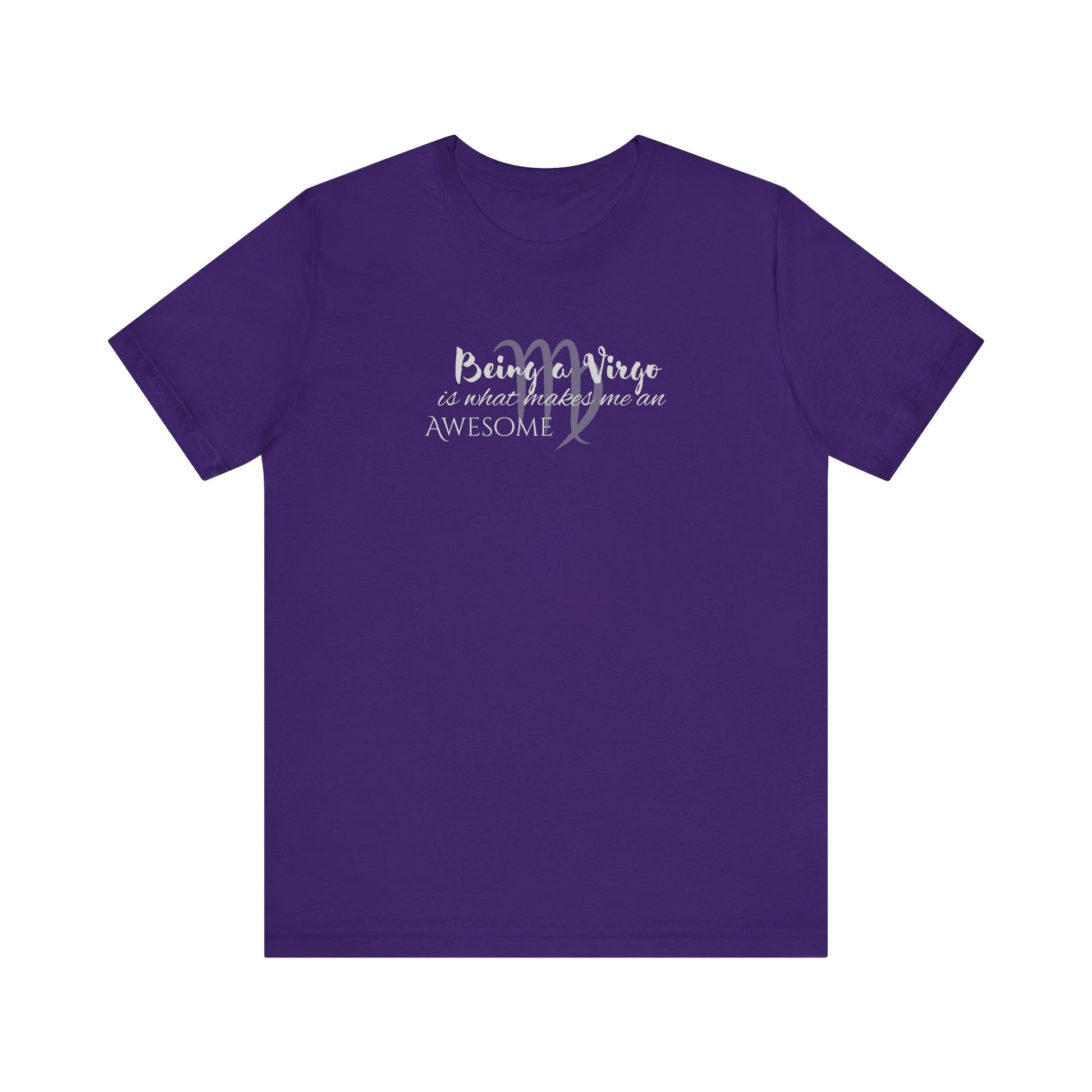 Awesome Unisex Virgo Tshirt | Horoscope Profession Tee Team Purple