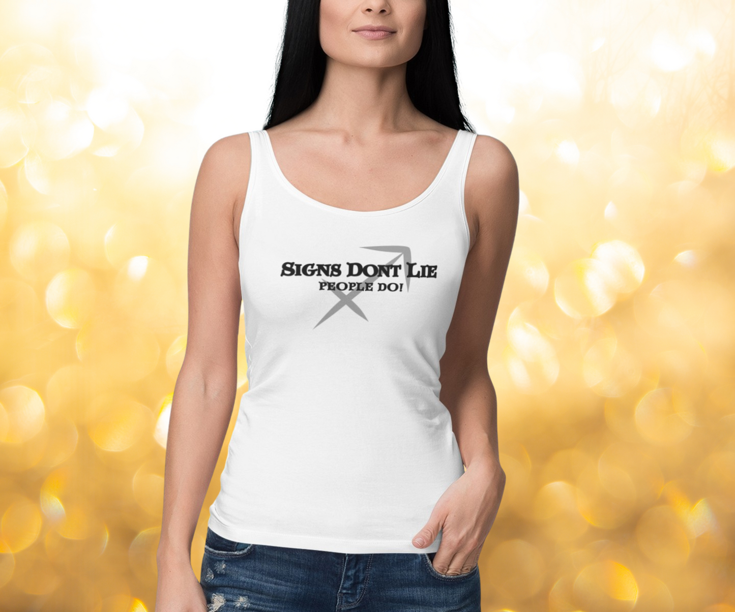 Signs Don't Lie, People Do! Zodiac Tank Top