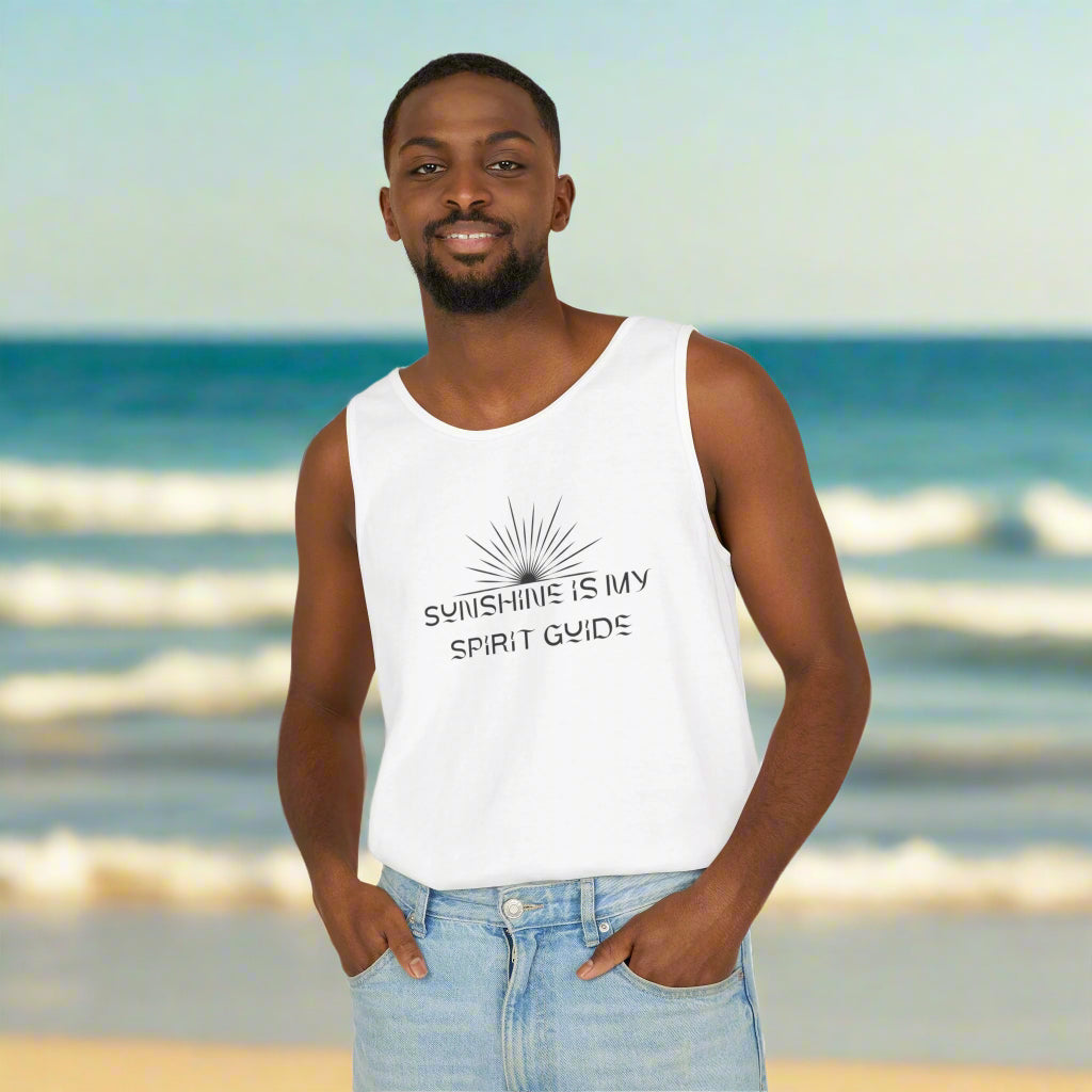 Sunshine Is My Spirit Guide Tank Top – Spiritual Unisex Summer Shirt